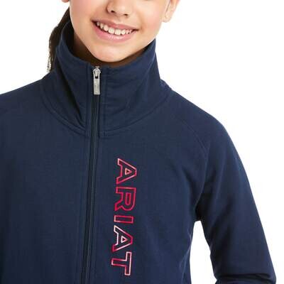 Ariat Junior Team Logo Full Zip Sweatshirt