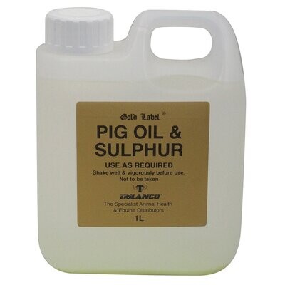 Gold Label Pig Oil & Sulphur - 1 Lt