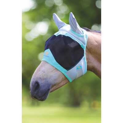 Shires Air Motion Aqua Fly Mask Ears Only