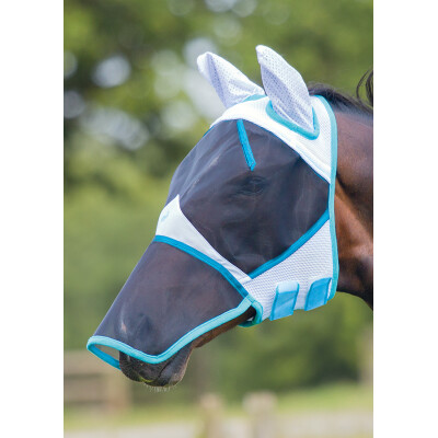 Bridleways Bug Stopper White Fly Mask Ears & Nose