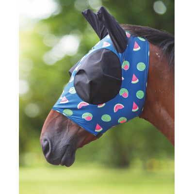 Shires FlyGuard Pro Fruit Print Fly Mask With Ears