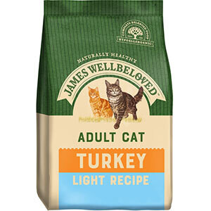James Wellbeloved Light Dry Adult Cat Food Turkey and Rice