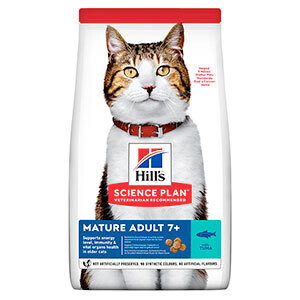 Hill's Science Plan Dry Mature Adult Cat Food Tuna Flavour 1.5kg