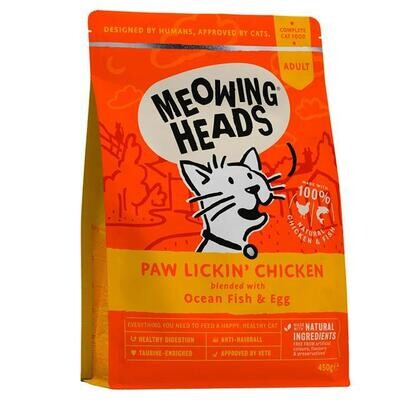 Meowing Heads Paw Lickin' Chicken