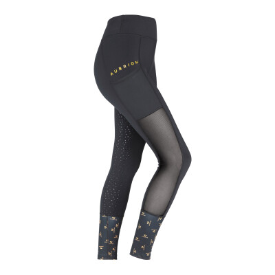 Shires Aubrion Elstree Mesh Riding Tights-Maids