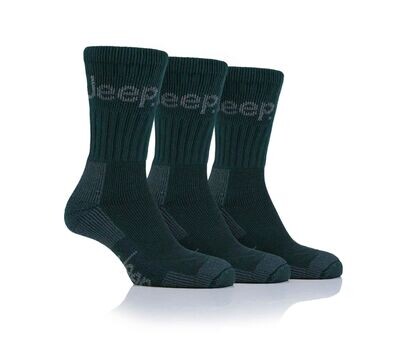 Jeep Men's 3 Pair Luxury Terrain Socks