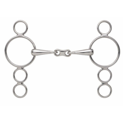 3 Ring Dutch Gag With French Link