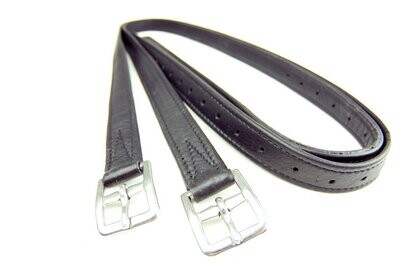 Classic Hide Covered Curved Buckle Leathers
