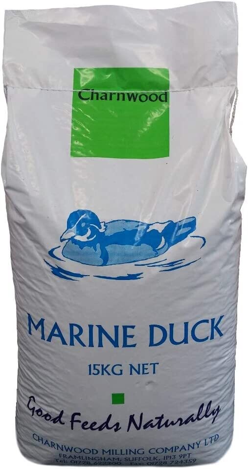 Charnwood Marine Dry Duck Food Pellets, 15 kg