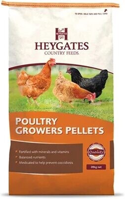 Heygates Growers Pellets - 20kg
