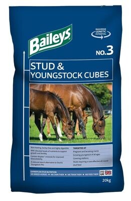 Baileys No.3 Stud & Youngestock cubes 20kg
