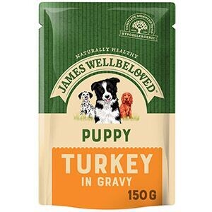 James Wellbeloved Puppy Turkey in Gravy Pouch 150g