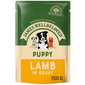 James Wellbeloved Puppy Lamb in Gravy Pouch 150g