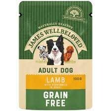 James Wellbeloved Grain Free Adult Lamb in Gravy Pouch 150g