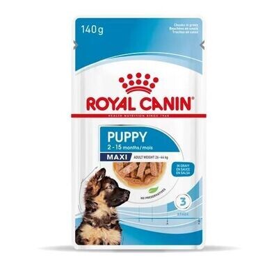 Royal Canin Maxi Puppy Chunks In Gravy 140g
