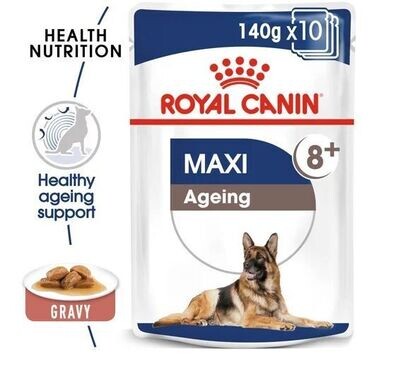 Royal Canin Maxi Ageing 8+ Chunks In Gravy 140g