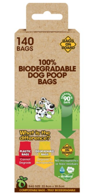 Bags on Board - 100% Biodegradable Corn Starch Bags