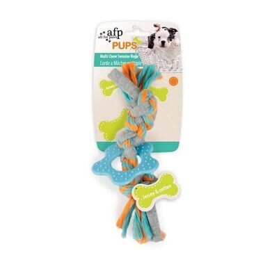 All For Paws Pups Multi Chew Sweater Rope
