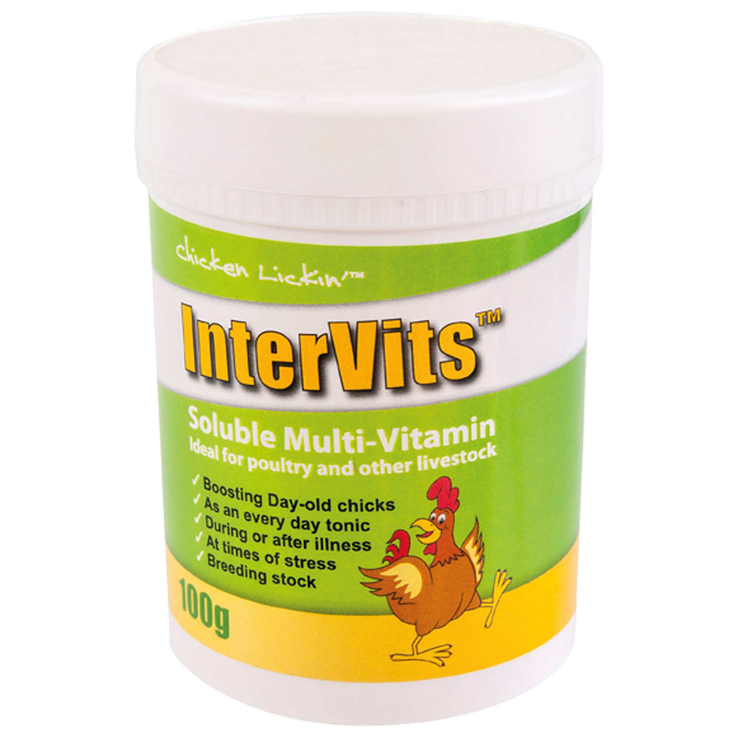 Agrivite Chicken Lickin' InterVits Soluble Multivits - 100 Gm