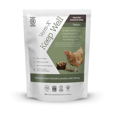 Verm-X Keep Well Natural Pelleted Poultry Tonic - 250 Gm