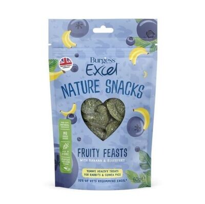 Burgess Excel Fruity Feasts with Banana and Blueberry 60gm