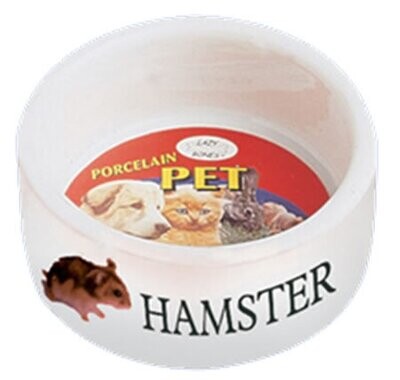 Porcelain hamster bowl