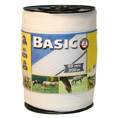 Corral Basic Fencing Tape White - 200 M x 40 Mm