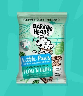 Barking Heads Floss N Gloss - Dental Sticks (Little Paws)