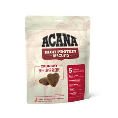 Acana High-Protein Biscuits, Crunchy Beef Liver Recipe 100g