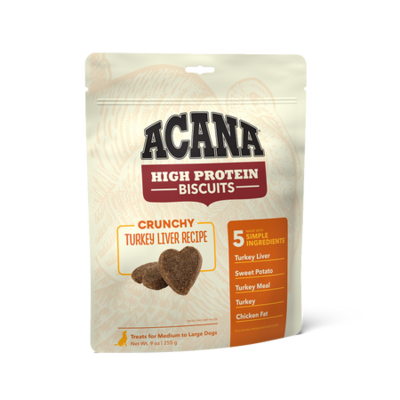 Acana High-Protein Biscuits, Crunchy Turkey Liver Recipe 100g