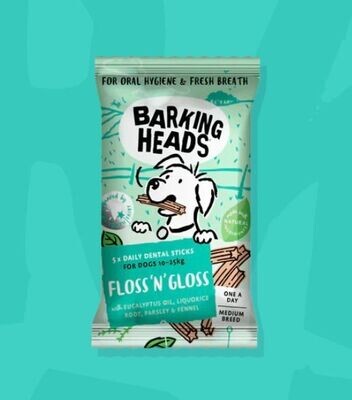 Barking Heads Floss N Gloss - Dental Sticks (Large & Medium)