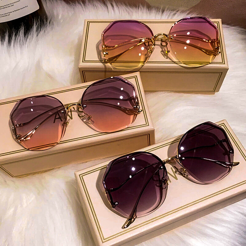 Lunettes De soleil rondes irrégulières pour femmes, marque De styliste Lunettes De soleil rondes irrégulières pour femmes, marque De styliste