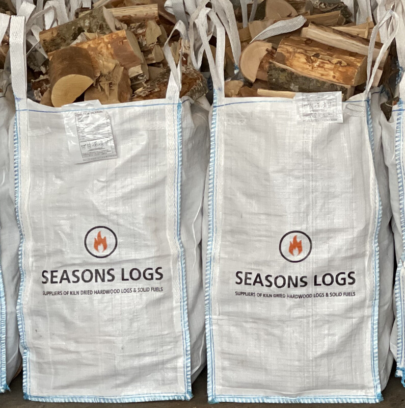 2 x Kiln Dried Hardwood Logs - Barrow Bag