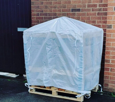 White Waterproof outdoor crate cover