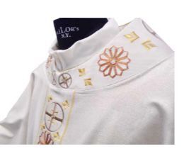 CASULA GOTICA LANA E SETA MOIRE'