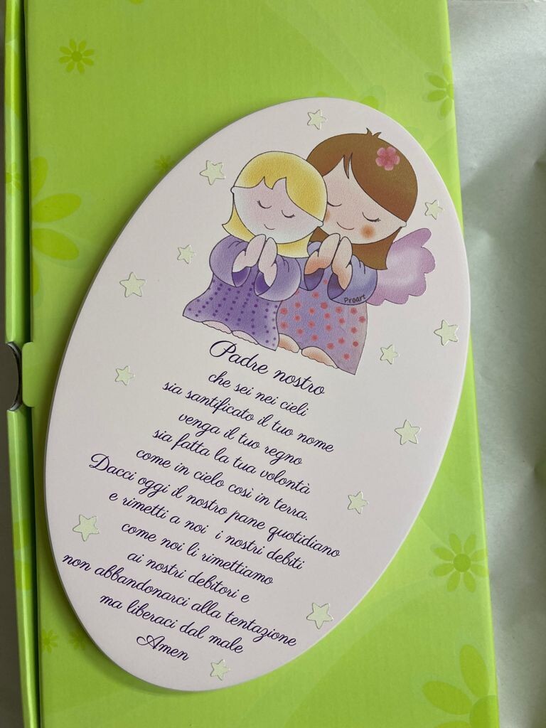 OVALE PADRE NOSTRO ROSA