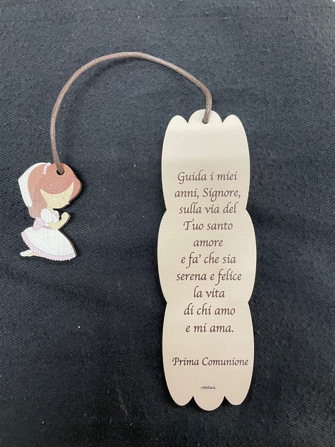 SEGNALIBRO COMUNIONE BIMBA