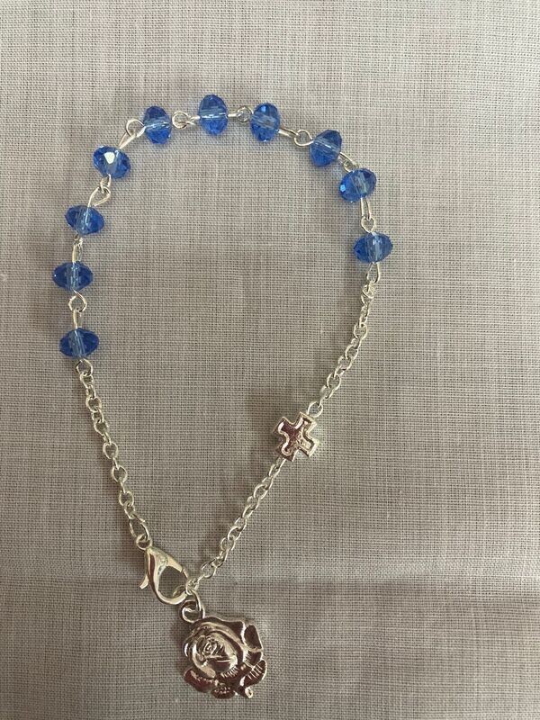 BRACCIALE CRISTALLO AZZURRO 6