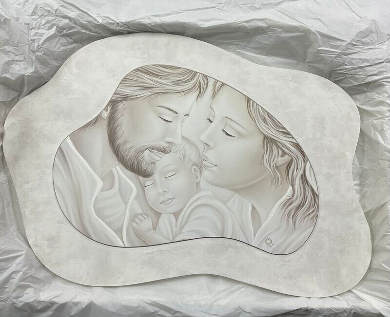 QUADRO SACRA FAMIGLIA IN LEGNO