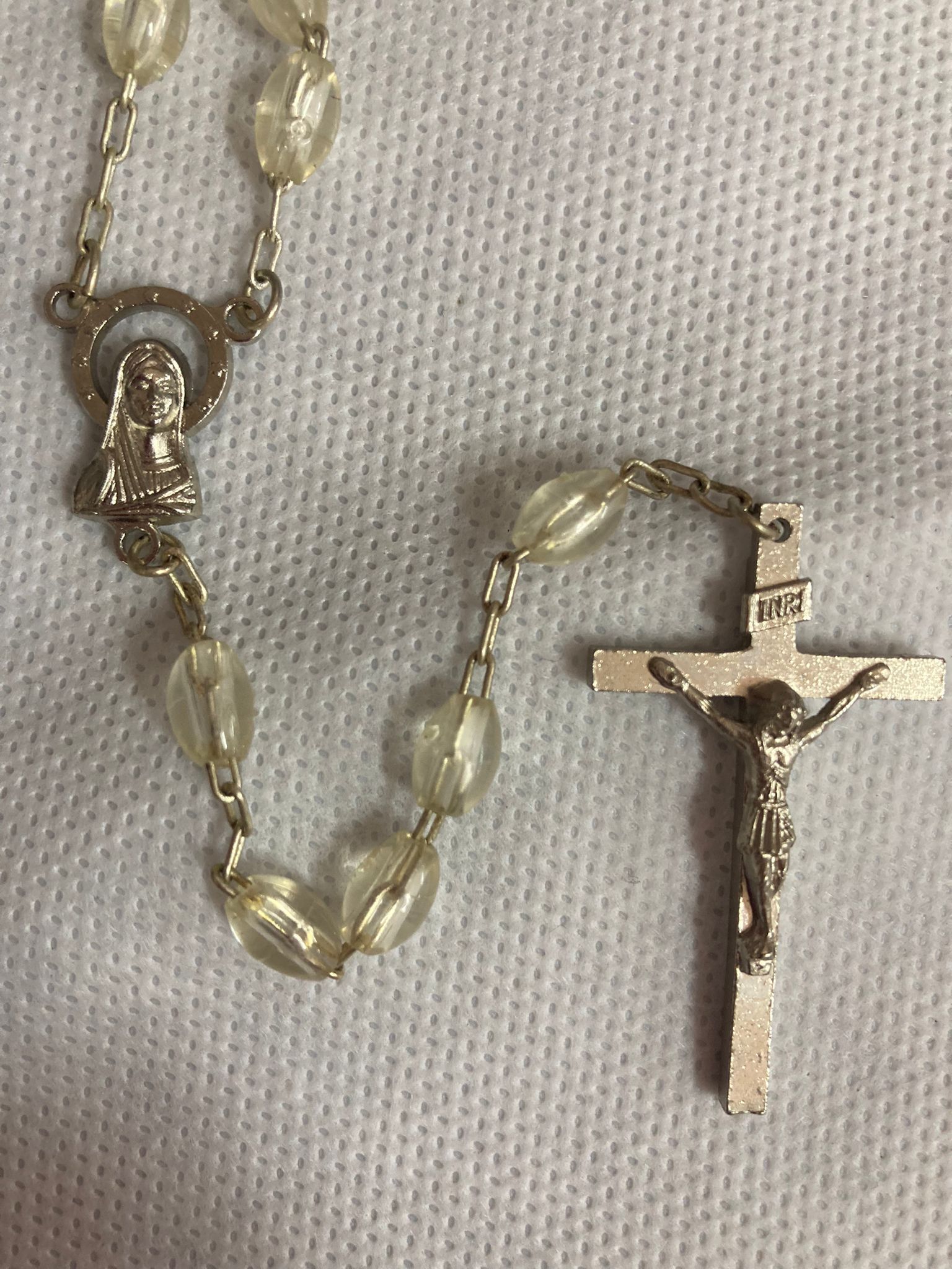 ROSARIO STAMPATO TRASPARENTE