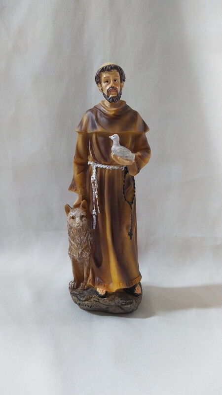 Statua S. Francesco cm 19