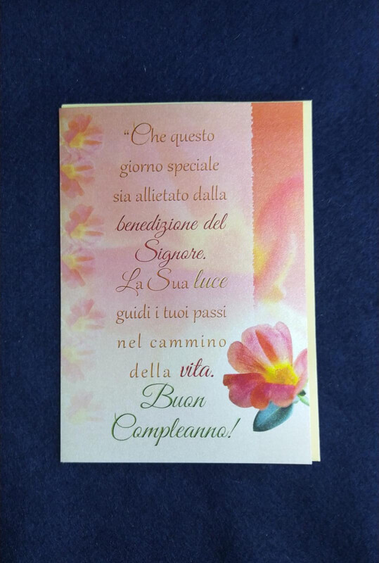 Compleanno con benedizione