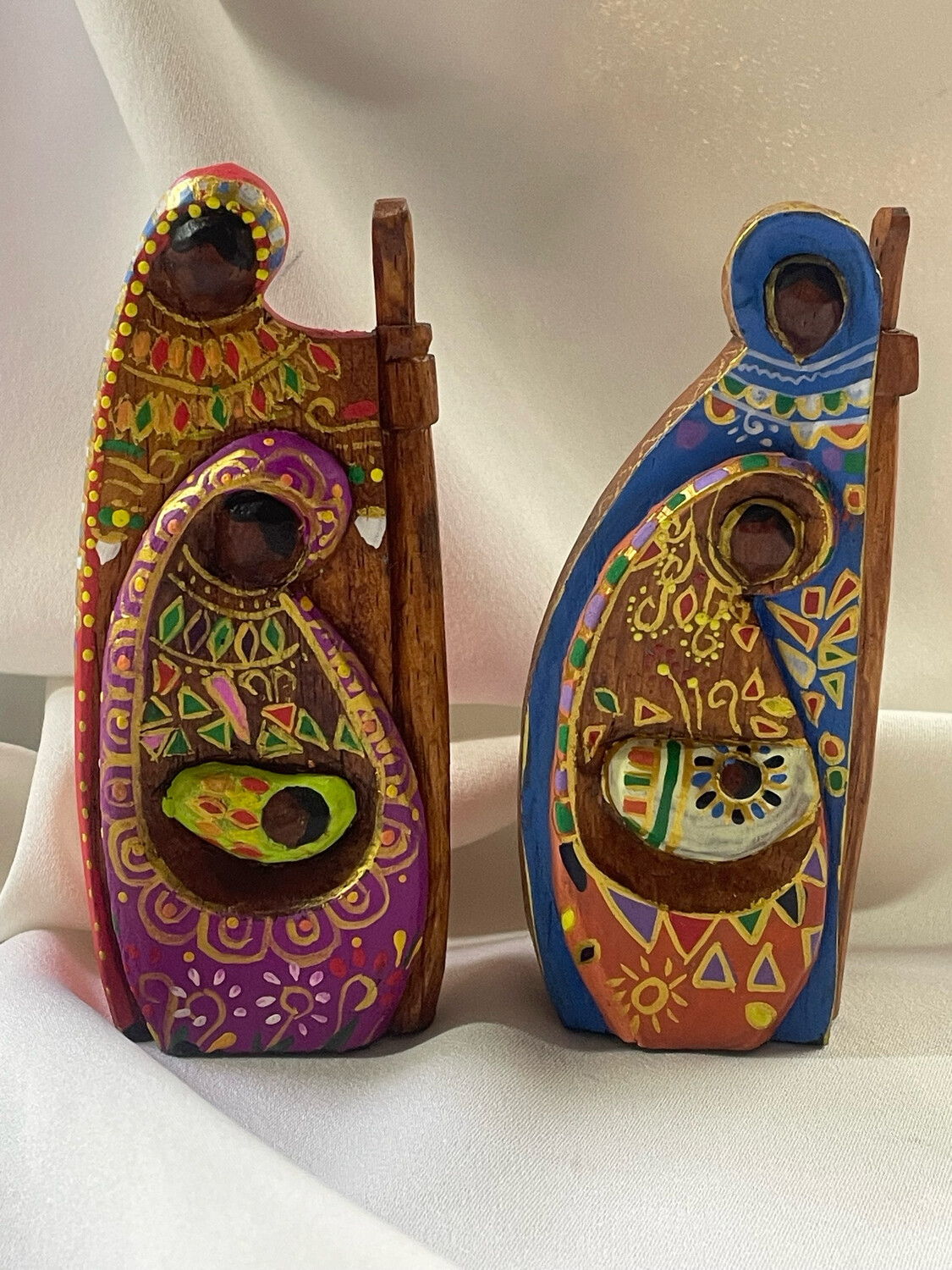 Presepe legno colore grande