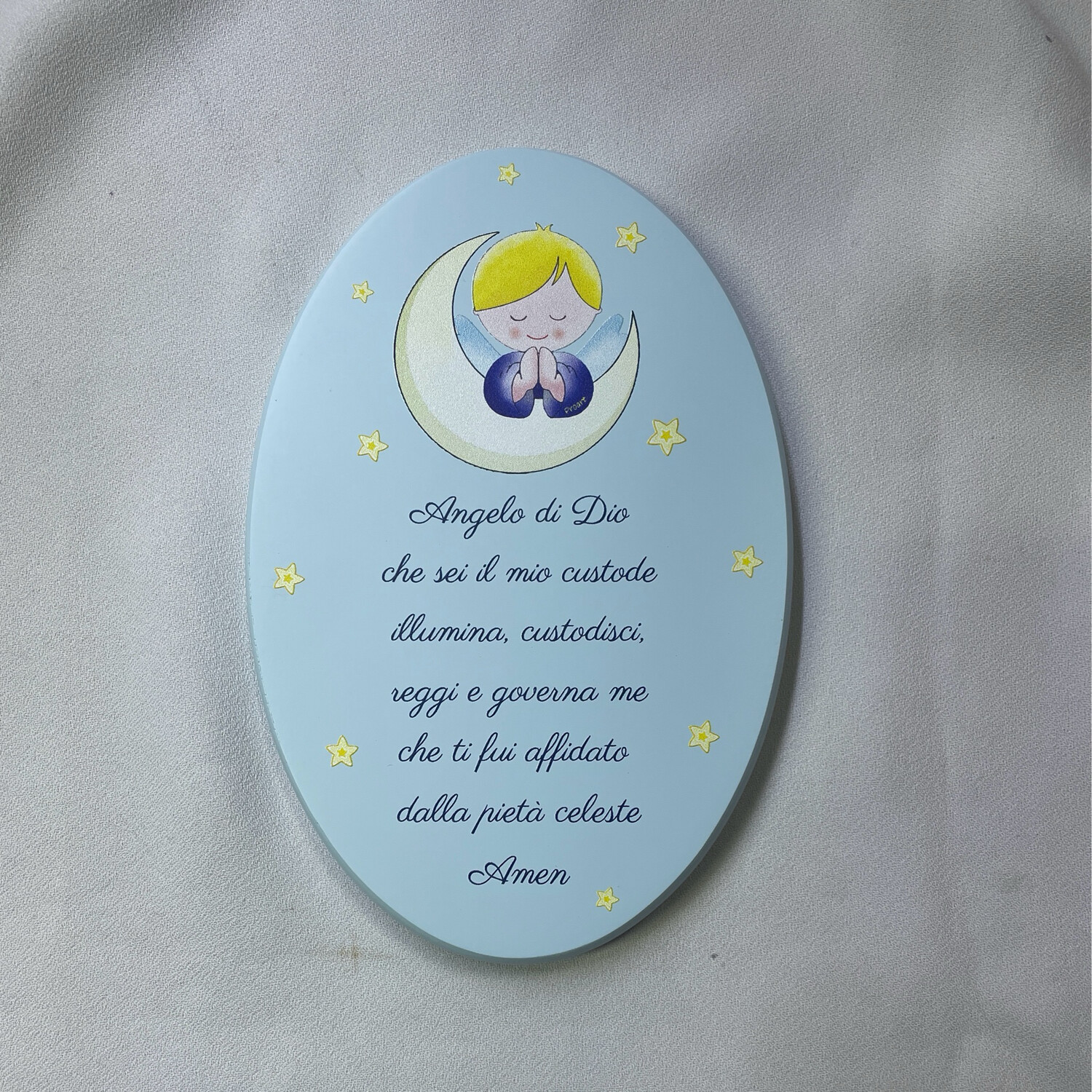 Quadretto cameretta ovale piccolo
