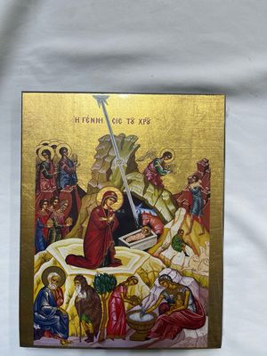 Icona bizantina natività