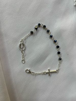 BRACCIALE CRISTALLO ROSARIO TRASPARENTE