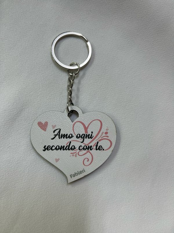 Portachiavi cuore “amo te”