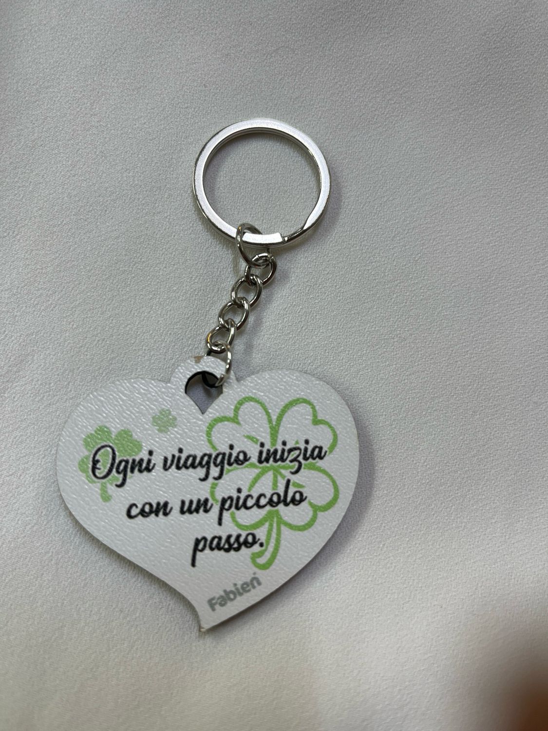 Portachiavi cuore “viaggio”