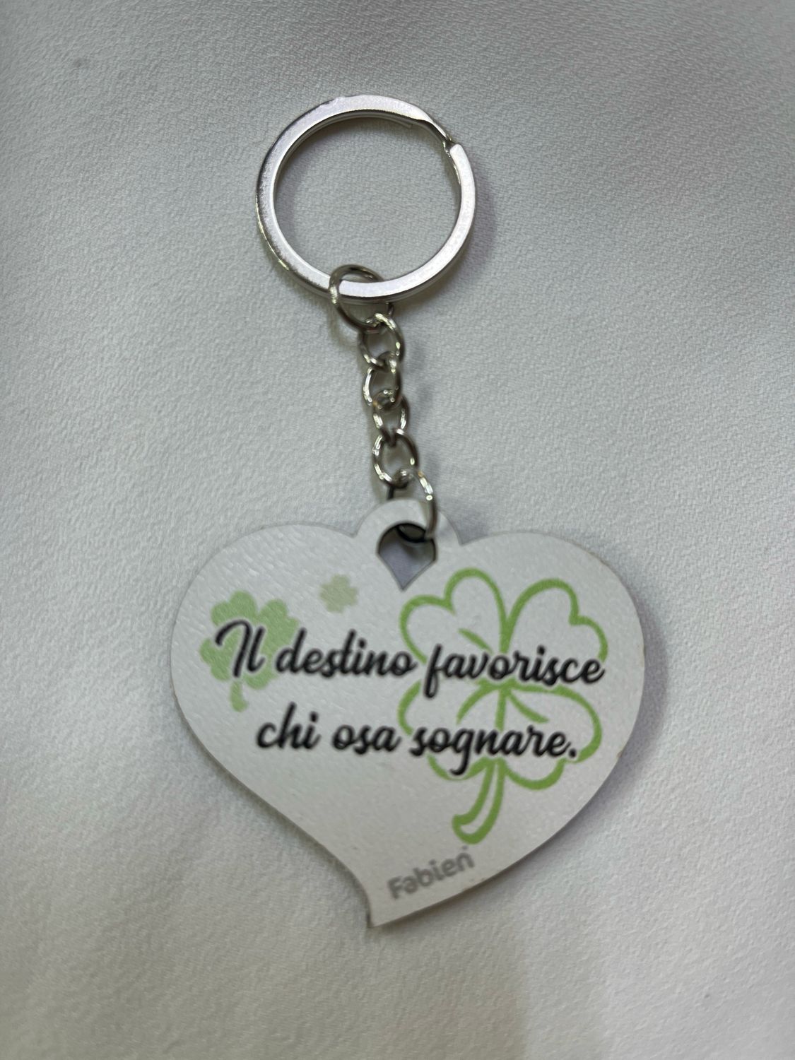 Portachiavi cuore “destino”