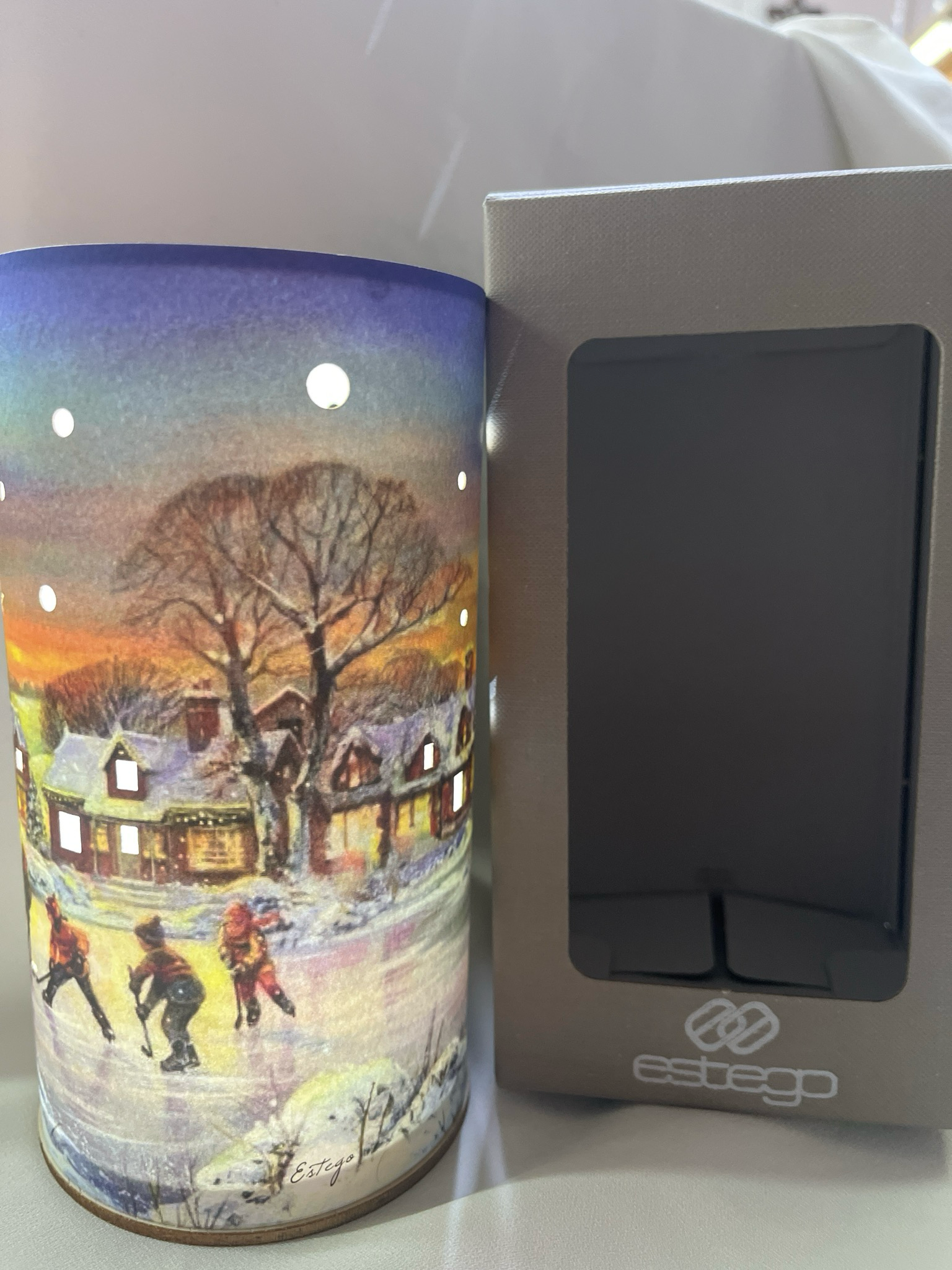 Lampada paesaggio invernale